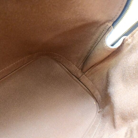 LOUIS VUITTON LV Logo Alma Hand Bag Monogram Leather Brown France - Picture 10 of 14